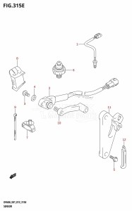 DF60A From 06002F-310001 (E01 E40)  2013 drawing SENSOR (DF50A:E01)