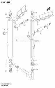 DF350A From 35001F-910001 (E01)  2019 drawing FUEL INJECTOR (E01)