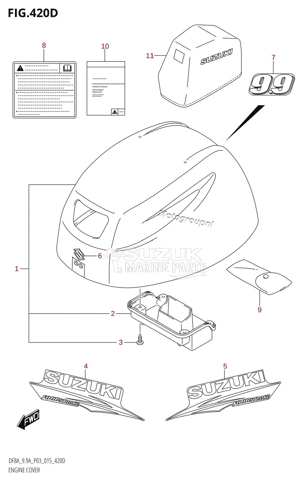 ENGINE COVER (DF9.9AR:P03)