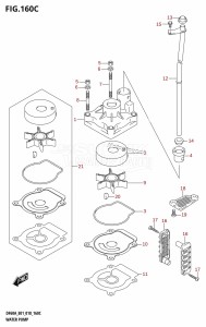 DF40A From 04003F-810001 (E01)  2018 drawing WATER PUMP (DF60A:E01)