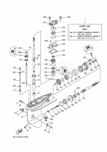 F50HEDL drawing LOWER-CASING-x-DRIVE-1