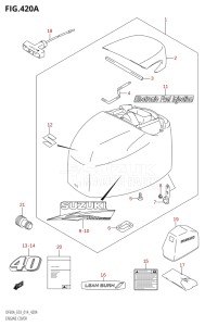 06002F-410001 (2014) 60hp E03-USA (DF60A) DF60A drawing ENGINE COVER (DF40A)