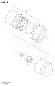 DF140 From 14001Z-510001 (E01 E40)  2005 drawing OIL FILTER