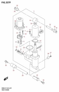 DF40A From 04004F-040001 (E01 E03 E11 E34, USA)  2020 drawing TRIM CYLINDER ((DF50AVT,DF50AVTH,DF60AVT,DF40ASVT,DF60AVTH):(022,023))