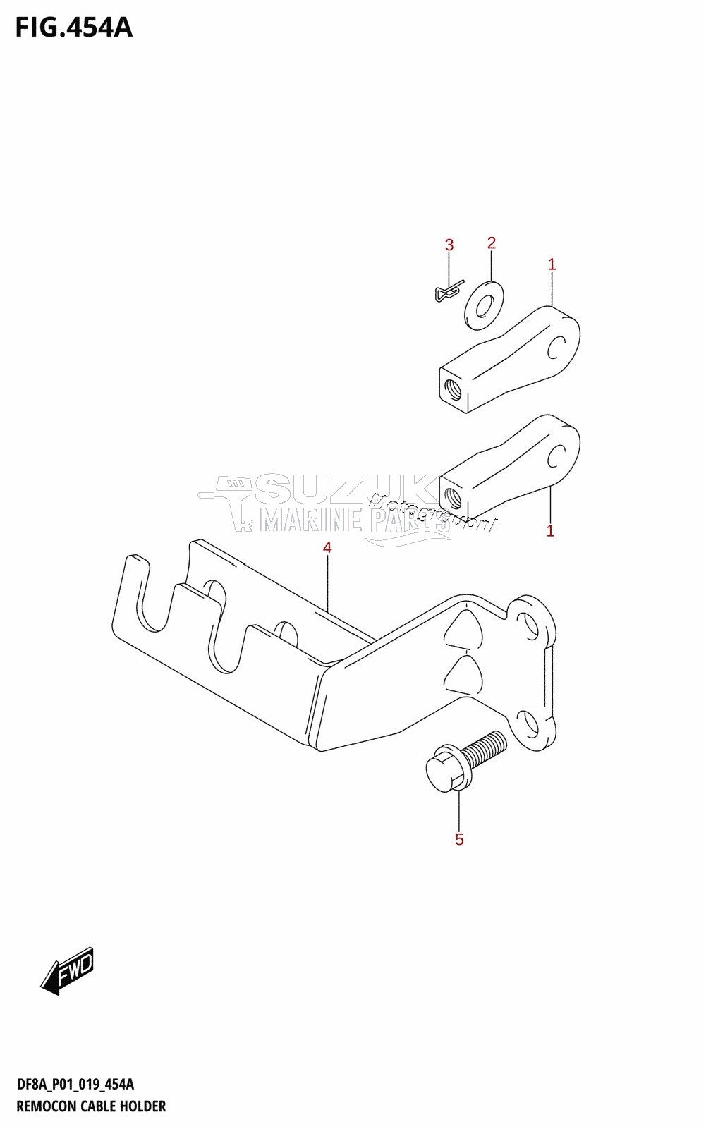 REMOCON CABLE HOLDER (DF8AR,DF9.9AR)