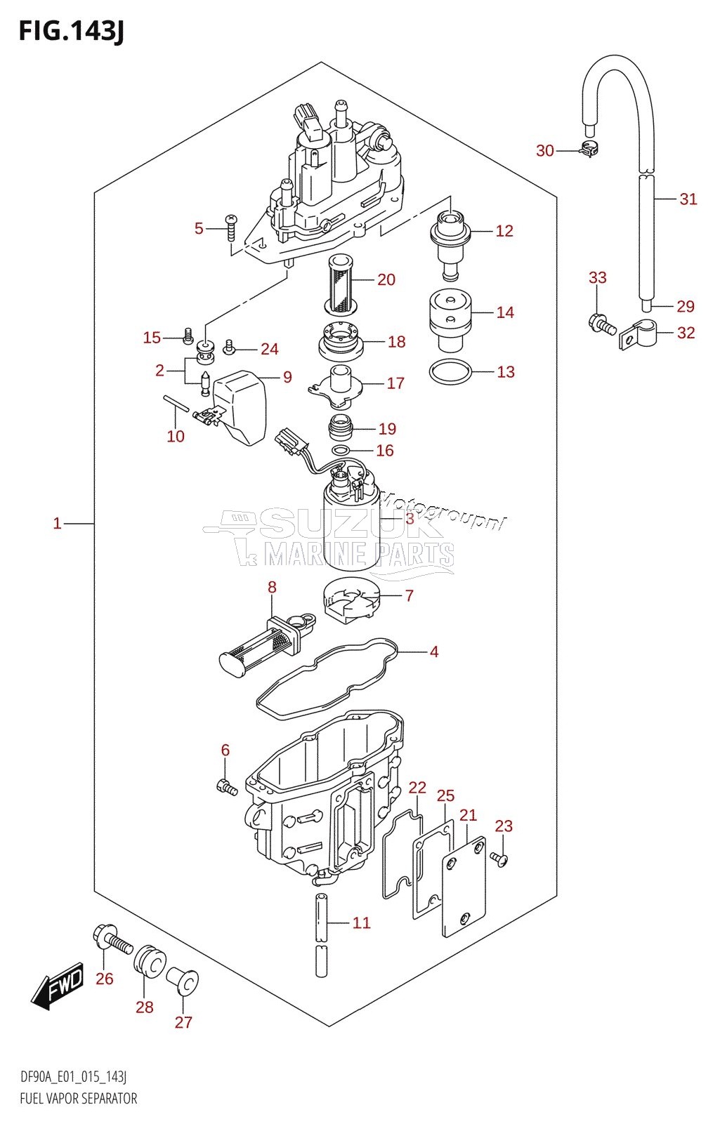 FUEL VAPOR SEPARATOR (DF90ATH:E01)