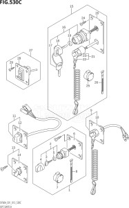 05003F-310001 (2013) 50hp E01-Gen. Export 1 (DF50A  DF50ATH) DF50A drawing OPT:SWITCH (DF50A:E01)