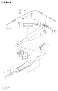 01502F-880001 (2008) 15hp P01-Gen. Export 1 (DF15K8  DF15RK8) DF15 drawing TILLER HANDLE (K4)