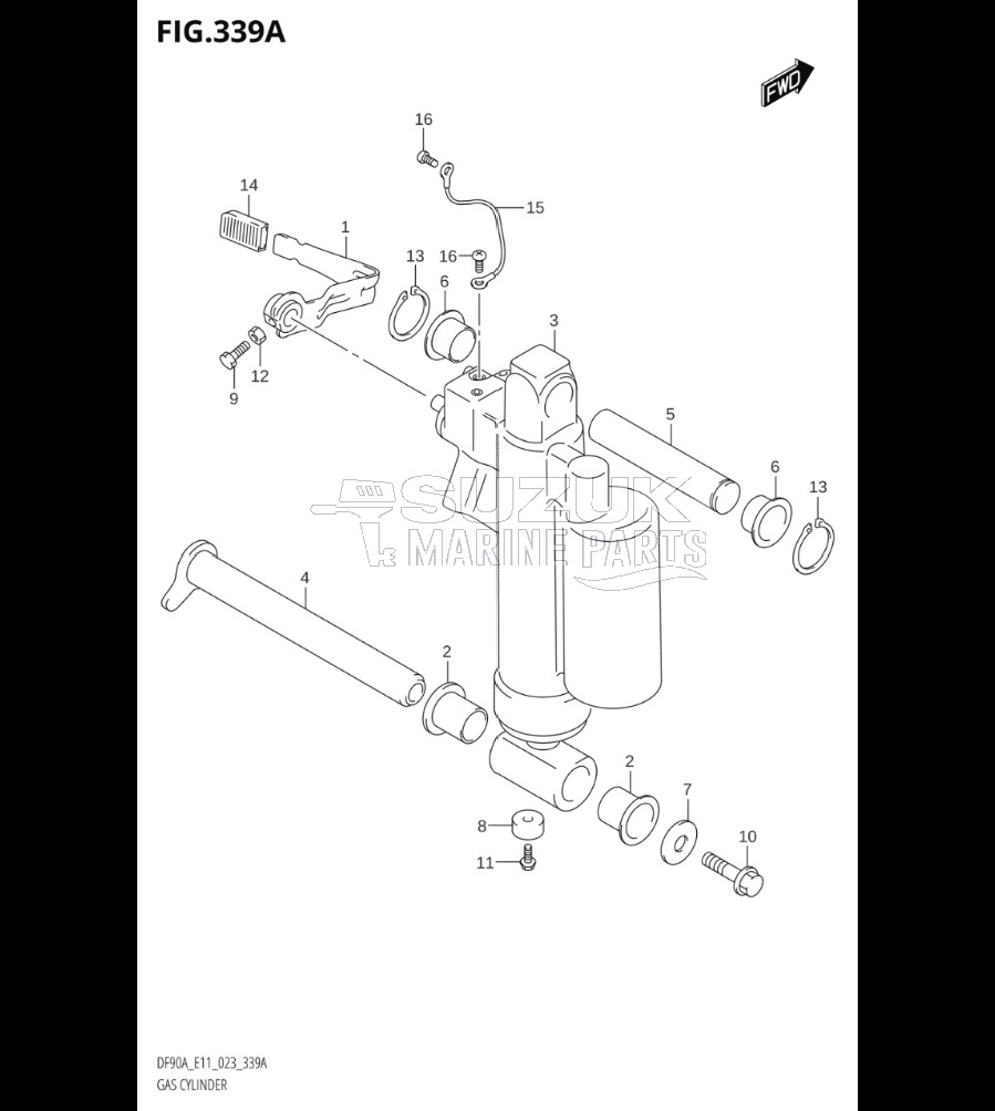 GAS CYLINDER (DF90AWQH)