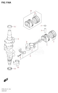 05004F-710001 (2017) 50hp E03-USA (DF50AVT) DF50A drawing CRANKSHAFT