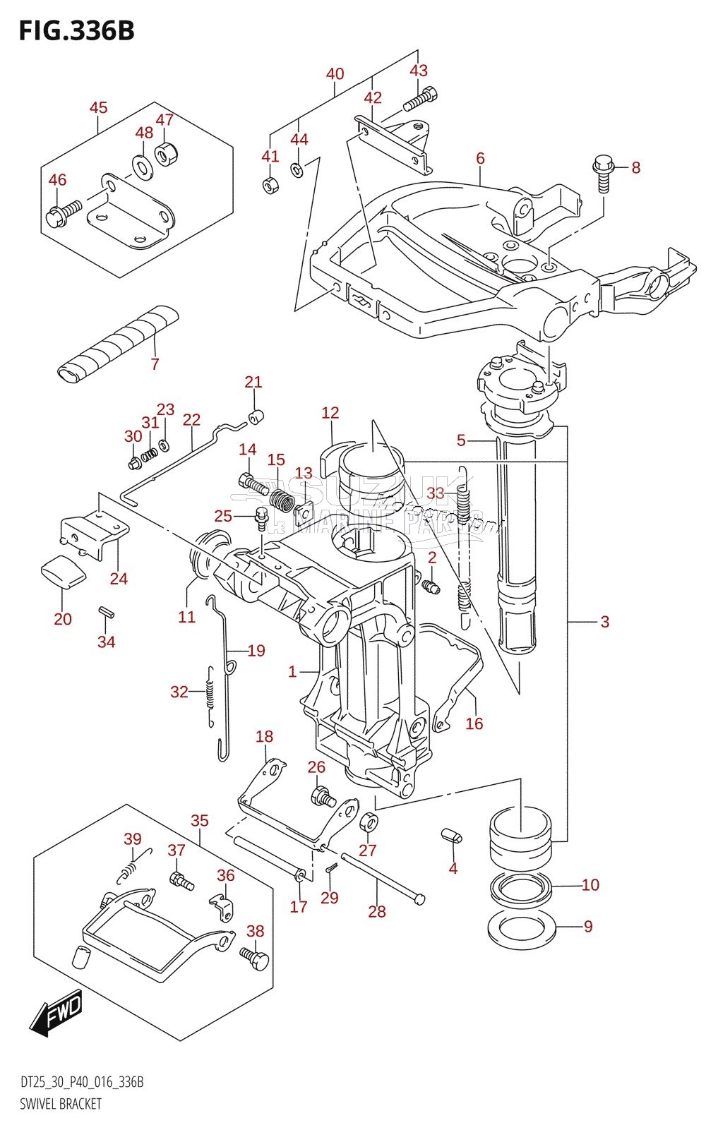 SWIVEL BRACKET (DT30:P40)