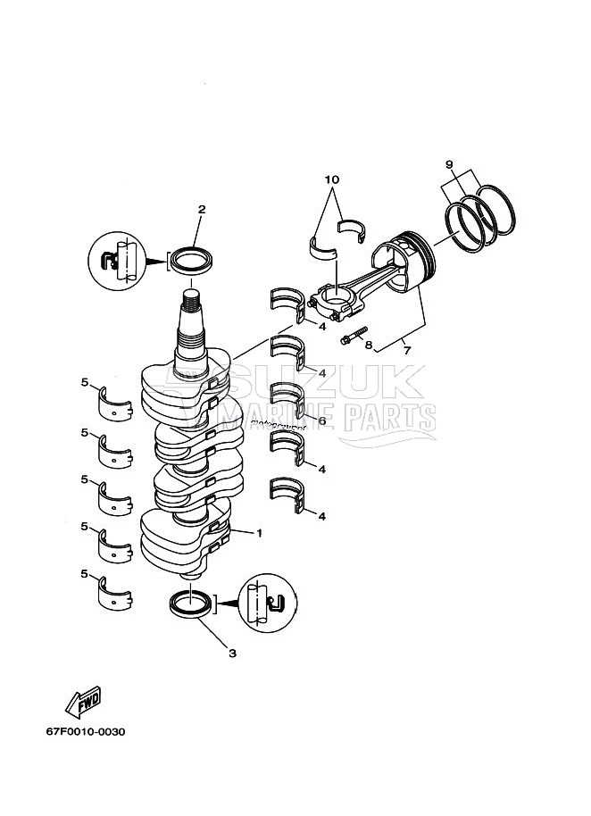 CRANKSHAFT--PISTON