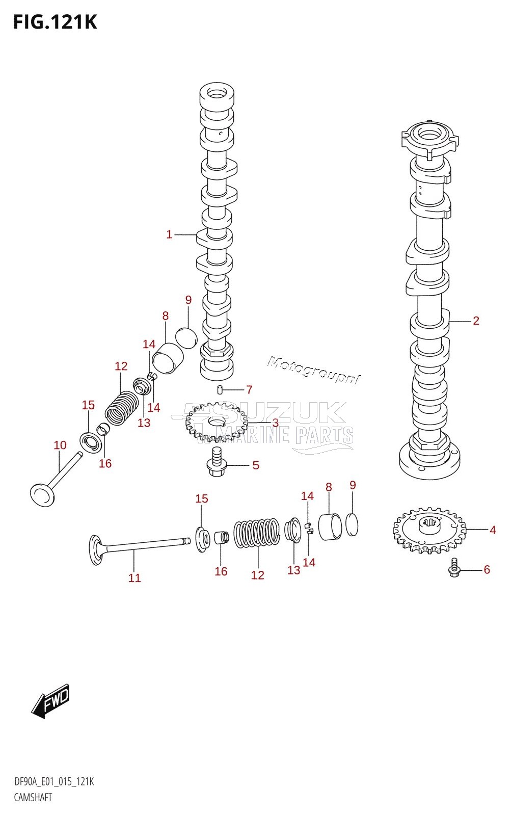 CAMSHAFT (DF90ATH:E40)