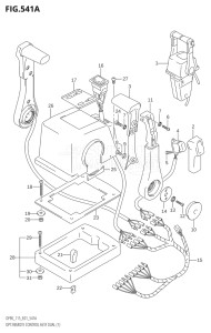 10001F-980001 (2009) 100hp E01-Gen. Export 1 (DF100TK9) DF100 drawing OPT:REMOTE CONTROL ASSY DUAL (1)