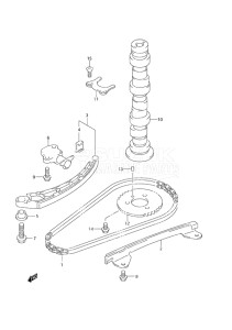 Outboard DF 25 drawing Camshaft