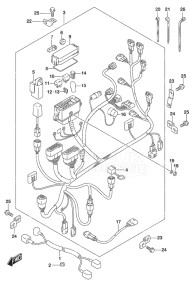 Outboard DF 60A drawing Harness High Thrust