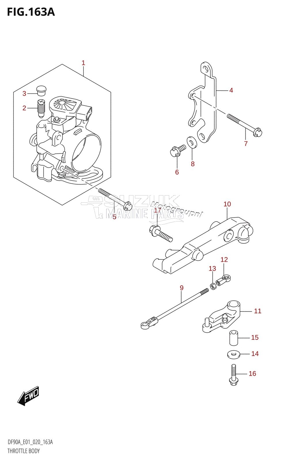 THROTTLE BODY (DF70A,DF80A,DF90A,DF100B)