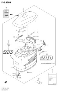 20001Z-510001 (2005) 200hp E01 E40-Gen. Export 1 - Costa Rica (DF200WZK5  DF200ZK5) DF200Z drawing ENGINE COVER ((DF200T,DF200Z,DF200WT,DF200WZ):(K10,011))