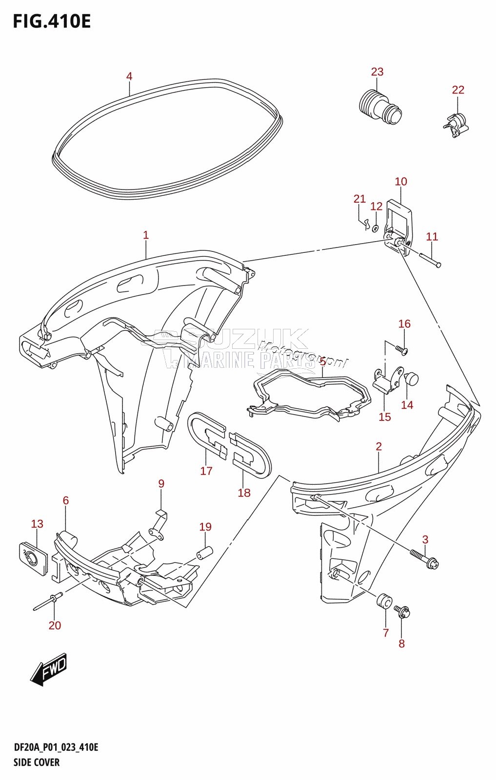 SIDE COVER (DF9.9BTH,DF20ATH)