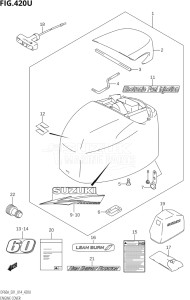 05004F-410001 (2014) 50hp E01-Gen. Export 1 (DF50AVT  DF50AVTH) DF50A drawing ENGINE COVER (DF60AVTH:E40)