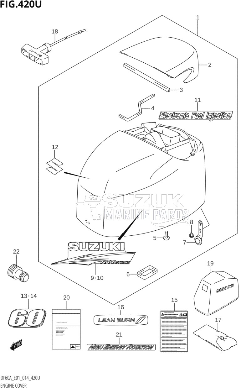 ENGINE COVER (DF60AVTH:E40)