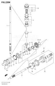 15002Z-410001 (2014) 150hp E40-Costa Rica (DF150ZG) DF150ZG drawing TRANSMISSION (DF175T:E40)
