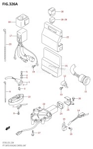 DF300Z From 30001Z-980001 (E03)  2009 drawing PTT SWITCH /​ ENGINE CONTROL UNIT