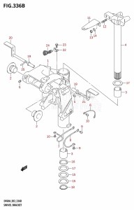 DF60A From 06002F-110001 (E03)  2011 drawing SWIVEL BRACKET (DF40AT,DF50AT)