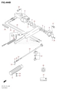 DF25 From 02503F-310001 (E01)  2013 drawing TILLER HANDLE (DF25Q:E01)