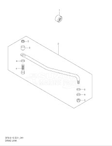 00991F-861001- (1998) 9.9hp - (DF9.9(A,AR)S W) DF9.9(A,A)S W drawing DRAG LINK (DF9.9R / 9.9AR / 15R / 15AR)