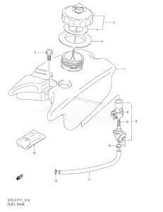 DT2.2 From 00222-151001 ()  2001 drawing FUEL TANK