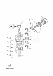 F150AETX drawing CRANKSHAFT--PISTON