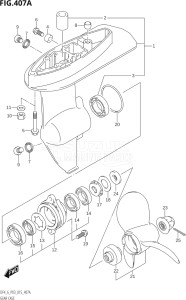 00602F-510001 (2005) 6hp P03-U.S.A (DF6) DF6 drawing GEAR CASE