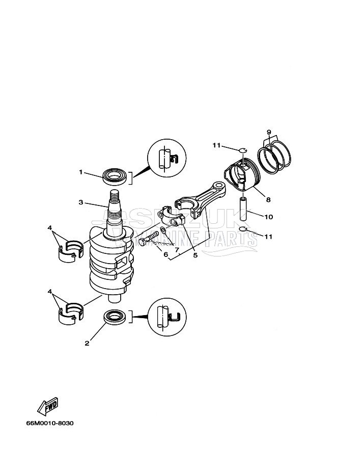 CRANKSHAFT--PISTON