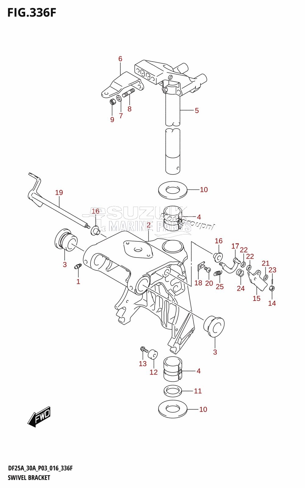 SWIVEL BRACKET (DF30AT:P03)