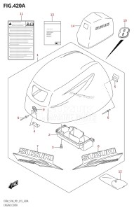 DF9.9A From 00994F-510001 (P01)  2015 drawing ENGINE COVER (DF8A:P01)