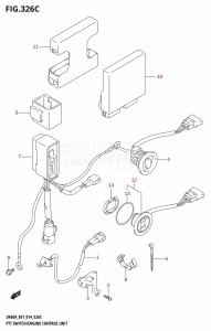 DF60A From 06002F-410001 (E01 E40)  2014 drawing PTT SWITCH /​ ENGINE CONTROL UNIT (DF40ATH:E01)