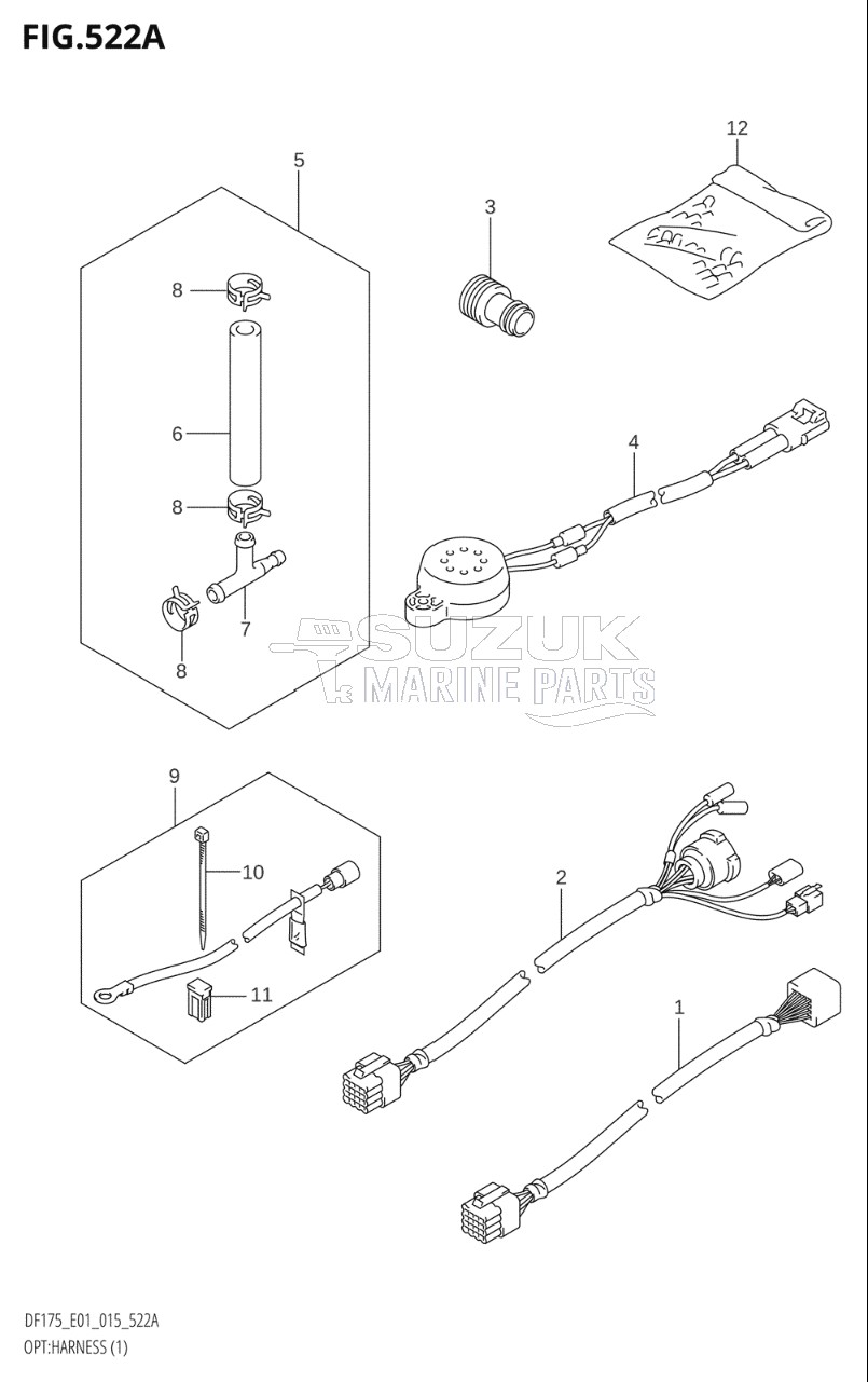 OPT:HARNESS (1) (DF150T:E01)