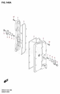 DF225T From 22503F-040001 (E01 E03 E40)  2020 drawing EXHAUST COVER