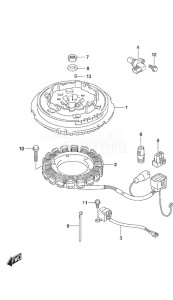 DF 25A drawing Magneto Manual Starter