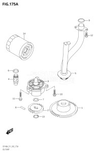 14003F-810001 (2018) 140hp E11 E40-Gen. Export 1-and 2 (DF140AT) DF140A drawing OIL PUMP