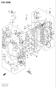 22501F-421001 (2004) 225hp E01-Gen. Export 1 (DF225TK4) DF225T drawing THROTTLE BODY (DF225T,DF225WT,DF225Z,DF225WZ,DF250T,DF250Z)