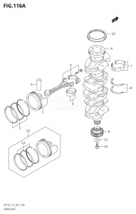 17502Z-110001 (2011) 175hp E03-USA (DF175Z) DF175Z drawing CRANKSHAFT