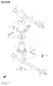 10003F-410001 (2014) 100hp E03-USA (DF100AT) DF100A drawing TRIM CYLINDER (DF115AT:E03)