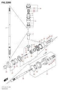 DF175ZG From 17502Z-510001 (E03)  2015 drawing TRANSMISSION (DF150ZG:E03)