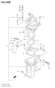 DF70 From 07001F-971001 (E03)  1999 drawing FUEL VAPOR SEPARATOR (X,Y)