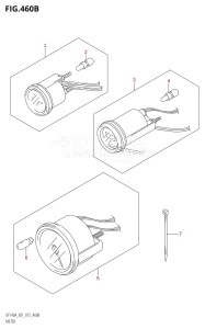 DF140AZ From 14003Z-510001 (E01 E40)  2015 drawing METER (DF115AT:E40)