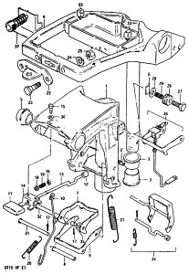 DT15 From 01501-508231 ()  1985 drawing SWIVEL BRACKET