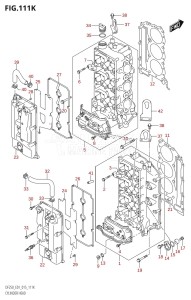 DF200Z From 20002Z-510001 (E01 E40)  2015 drawing CYLINDER HEAD (DF250T:E40)