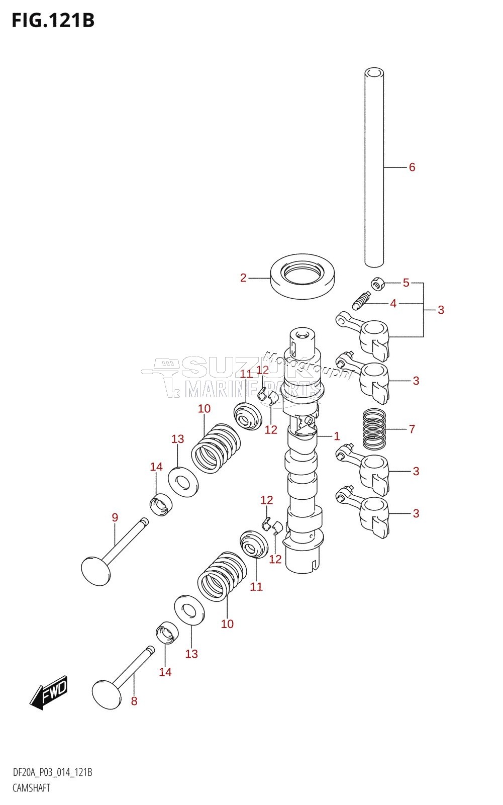 CAMSHAFT (DF9.9BR:P03)